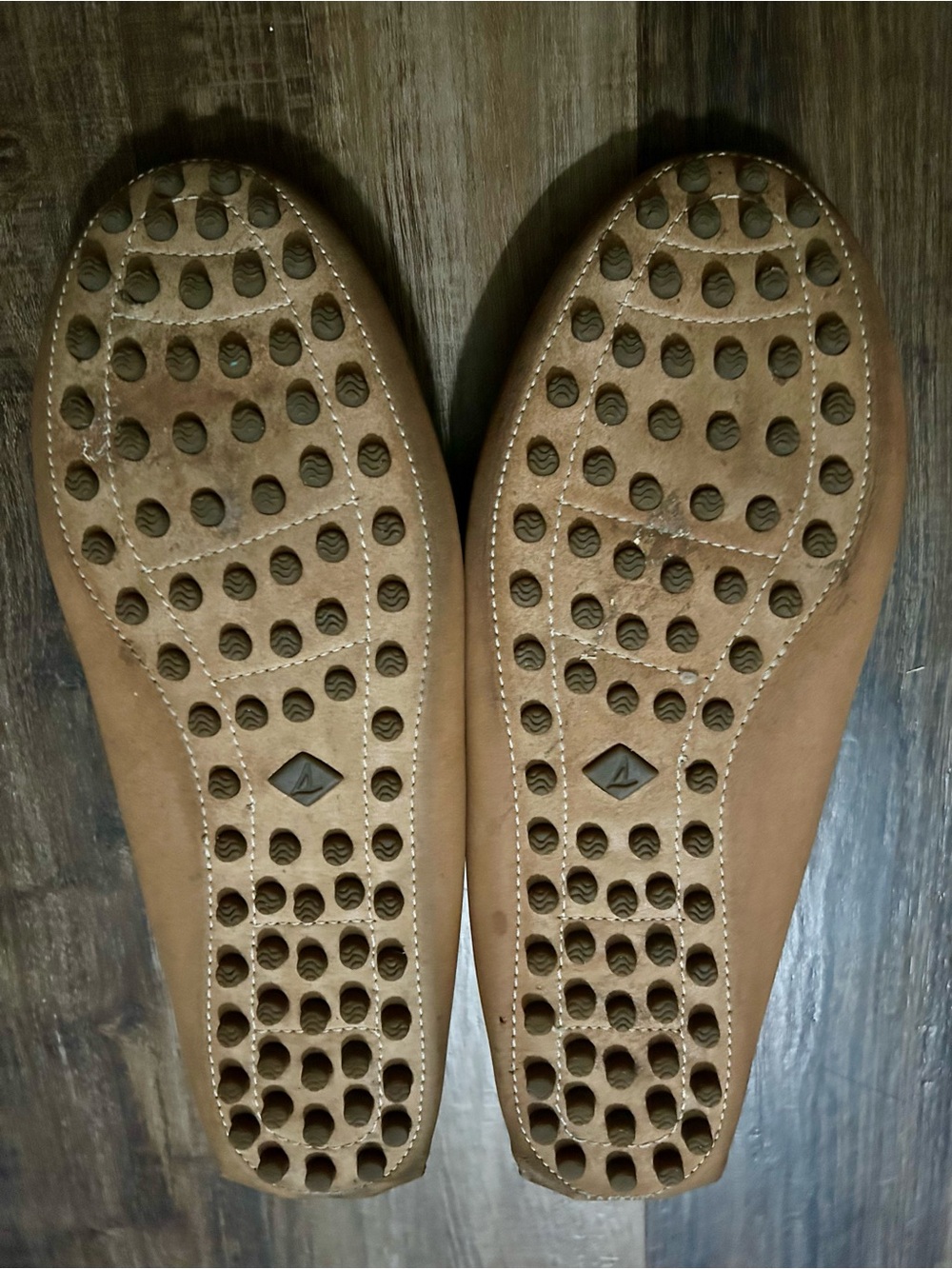 Sperry Top-Sider Driver Boat light Tan Leather Mocs Slip-Ons Loafers Mens Sz 11 - Picture 6 of 7